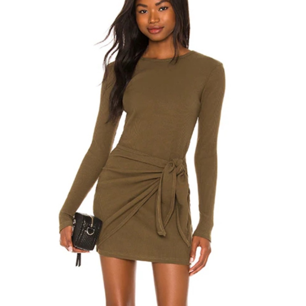 Superdown “Dana” Wrap Midi Dress